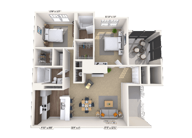 Floorplan image of unit 000317
