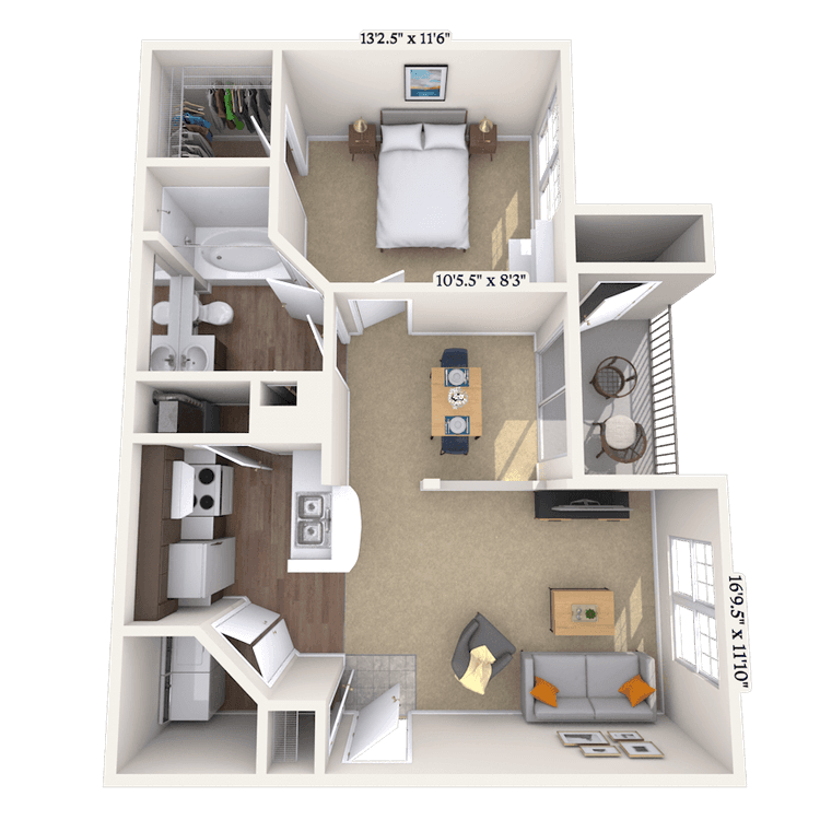 Floorplan image of unit 04040433