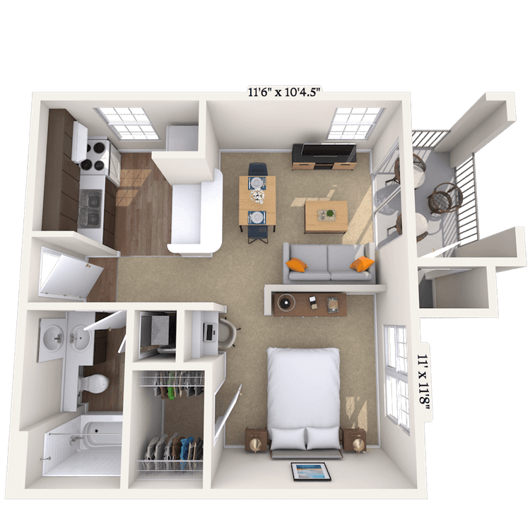 Floorplan image of unit 09090529