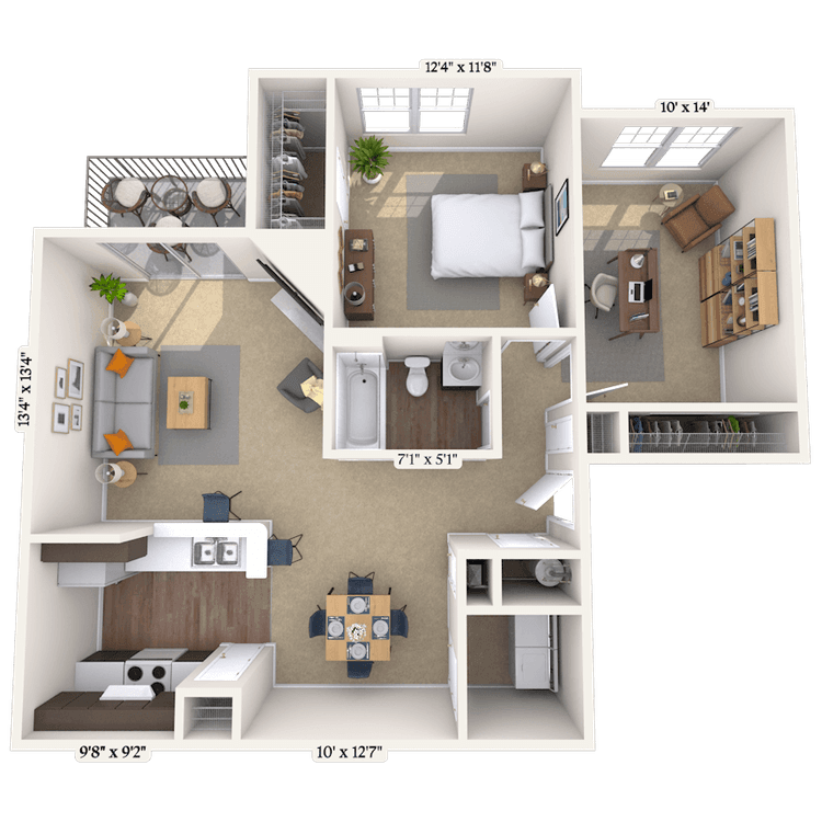 Floorplan image of unit 0404303
