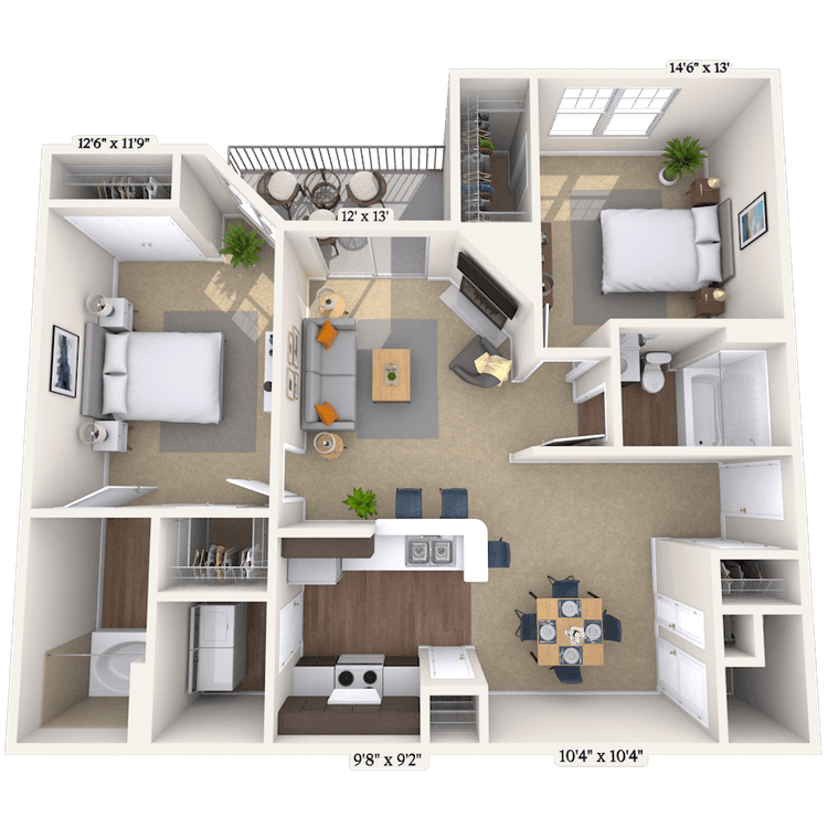 Floorplan image of unit 0707204