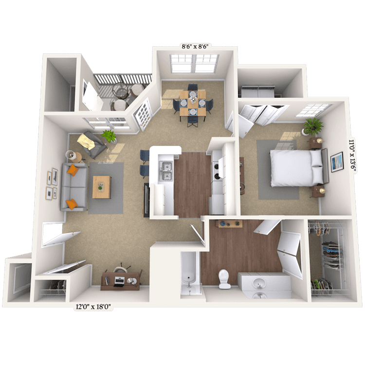 Floorplan image of unit 212135