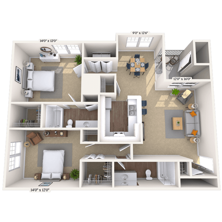 Floorplan image of unit 292923