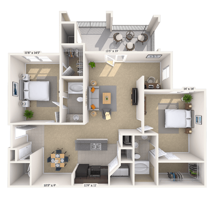 Floorplan image of unit 3003