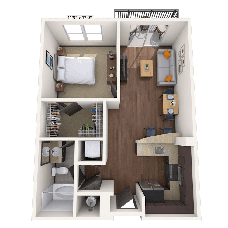 Floorplan image of unit 01720