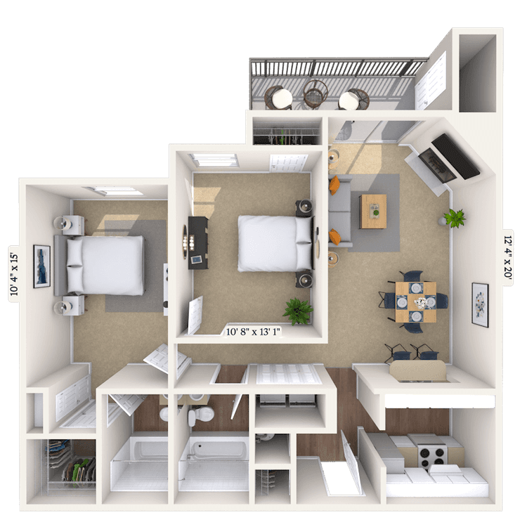 Floorplan image of unit 021011K