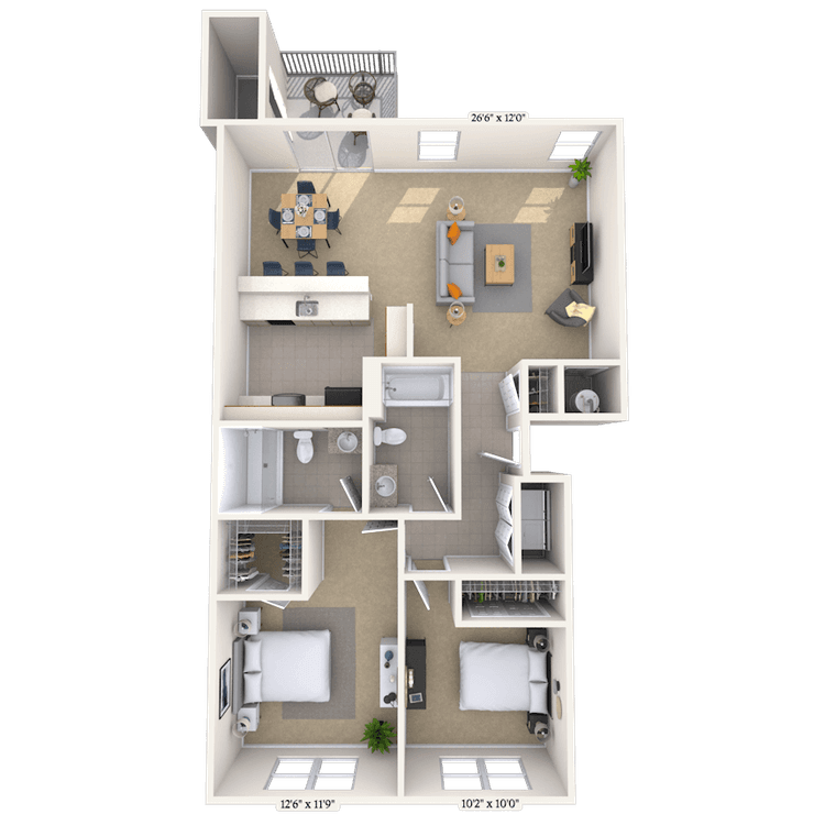 Floorplan image of unit DR185