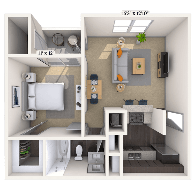 Floorplan image of unit 07702