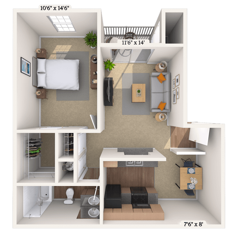 Floorplan image of unit 09912