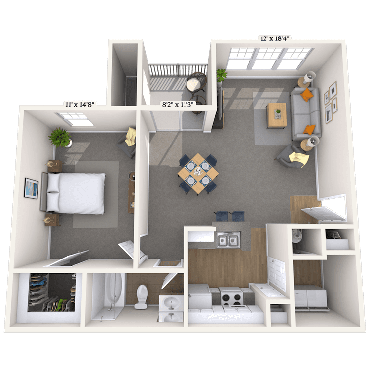 Floorplan image of unit 086919