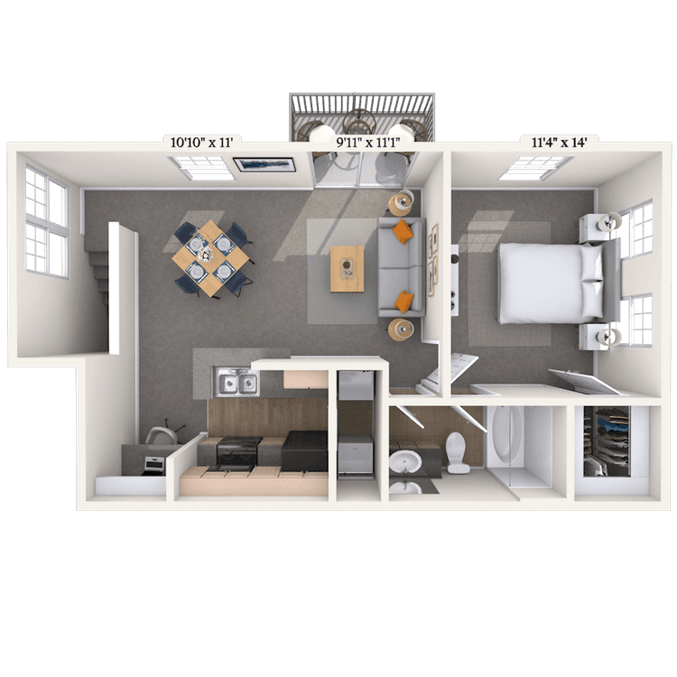 Floorplan image of unit 262608