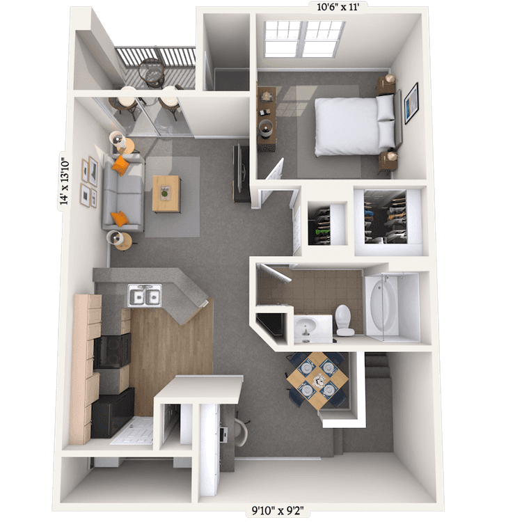 Floorplan image of unit 282805