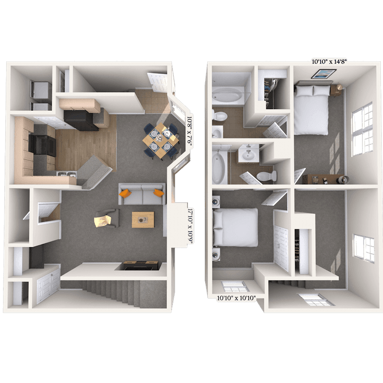 Floorplan image of unit 111106