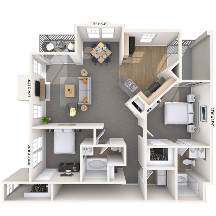 Floorplan image of unit 181803