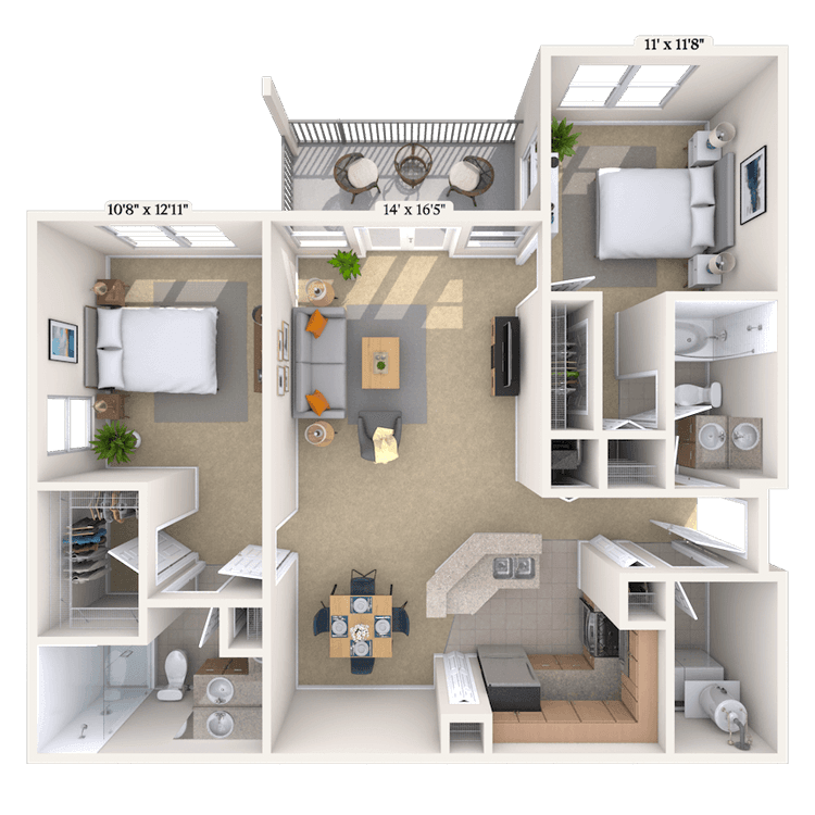 Floorplan image of unit 1313323