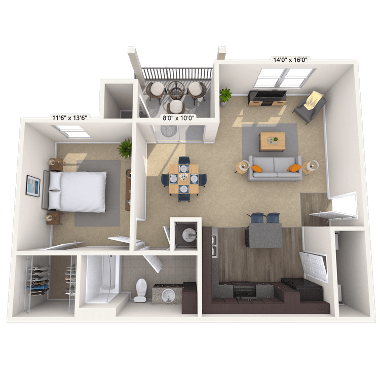 Floorplan image of unit TT304