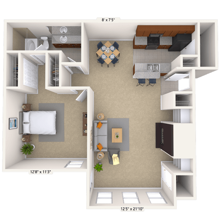 Floorplan image of unit 040413