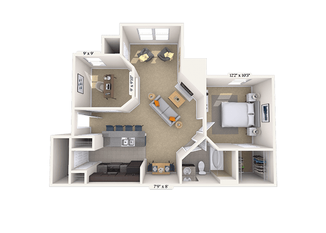 Floorplan image of unit 070704