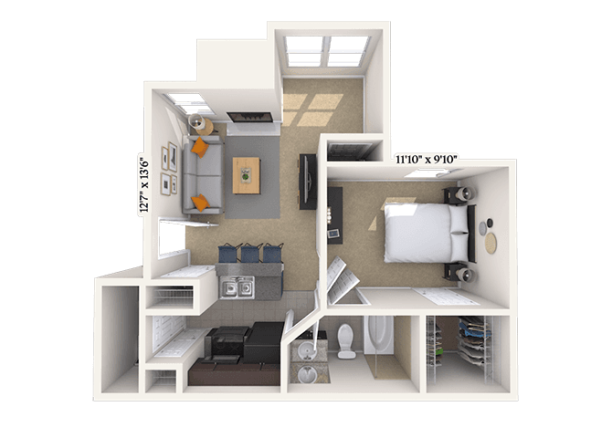 Floorplan image of unit 141410