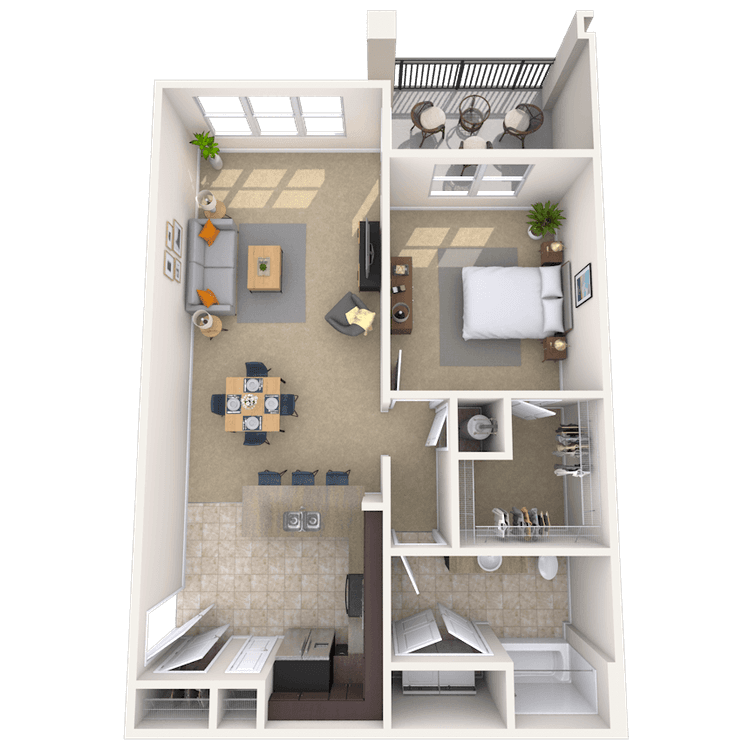 Floorplan image of unit 077304
