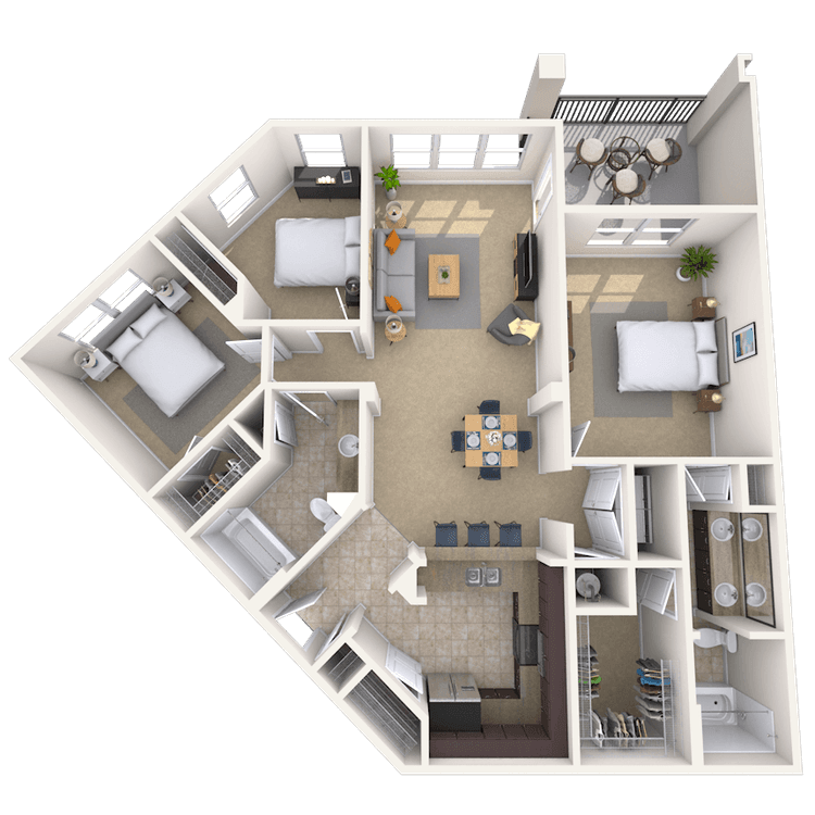 Floorplan image of unit 1414305