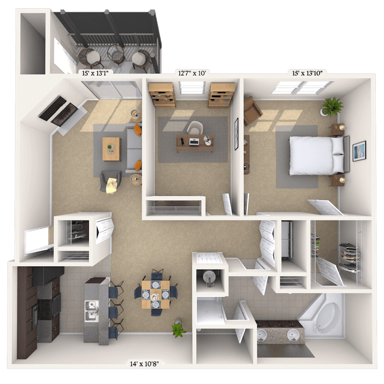 Floorplan image of unit MM202