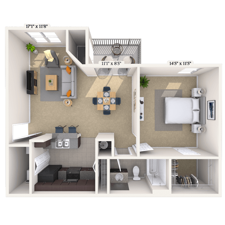 Floorplan image of unit II102