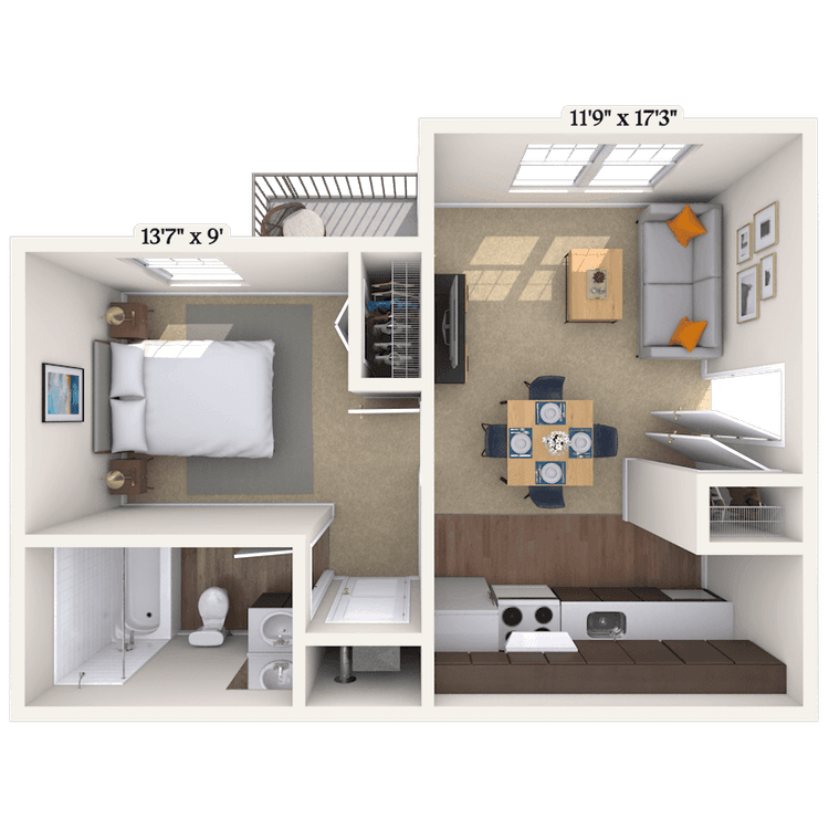 Floorplan image of unit 080803