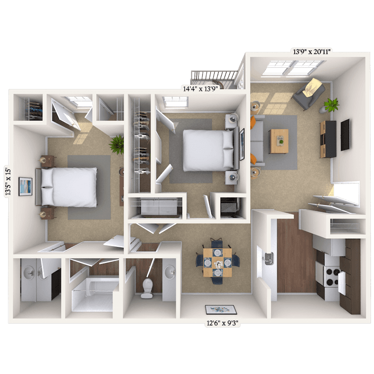 Floorplan image of unit 020201