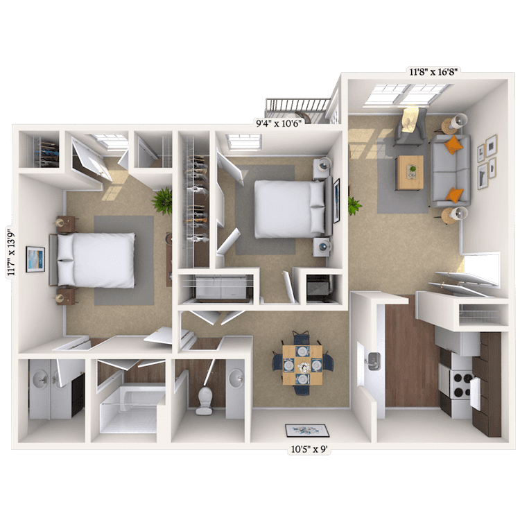 Floorplan image of unit 010111