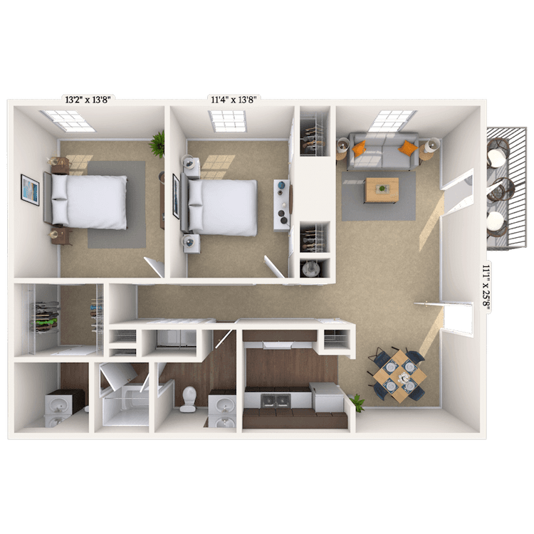 Floorplan image of unit 070710