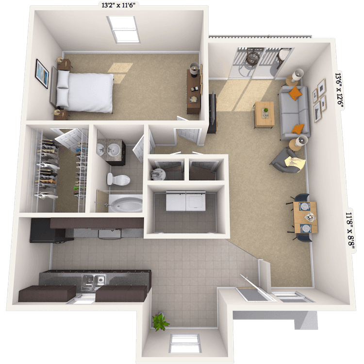 Floorplan image of unit 04411