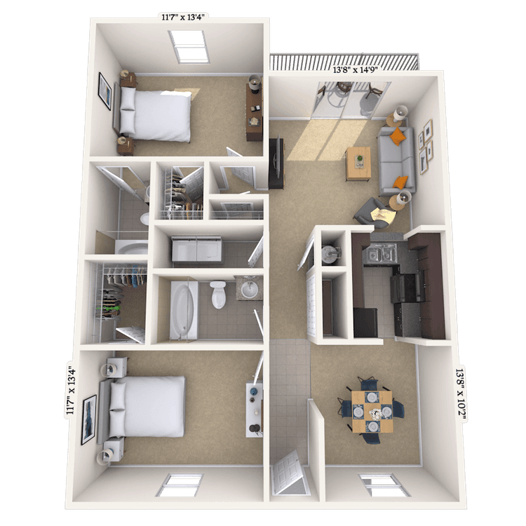 Floorplan image of unit 06609