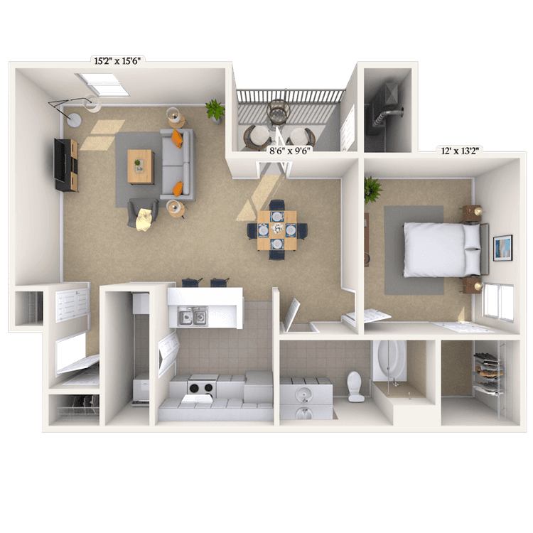 Floorplan image of unit 010302