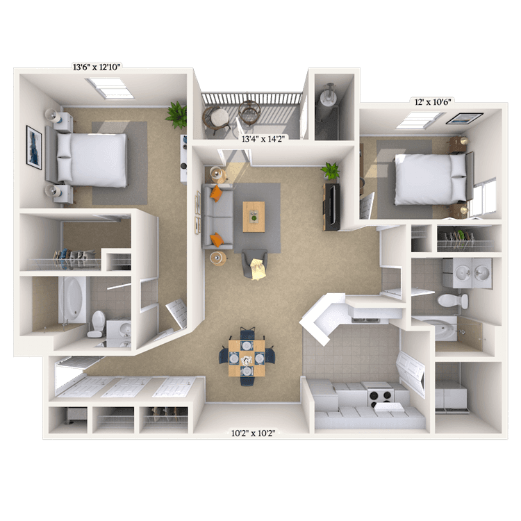 Floorplan image of unit 011206