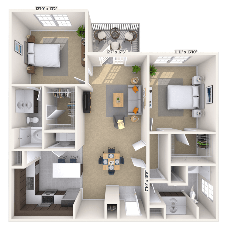 Floorplan image of unit 0202301