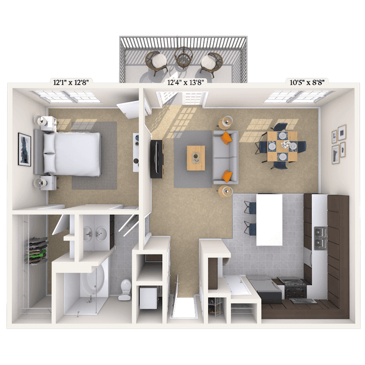 Floorplan image of unit 1313208