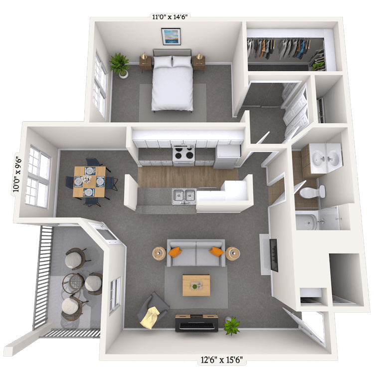 Floorplan image of unit 03320