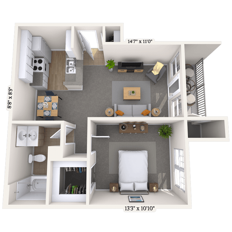 Floorplan image of unit 05511