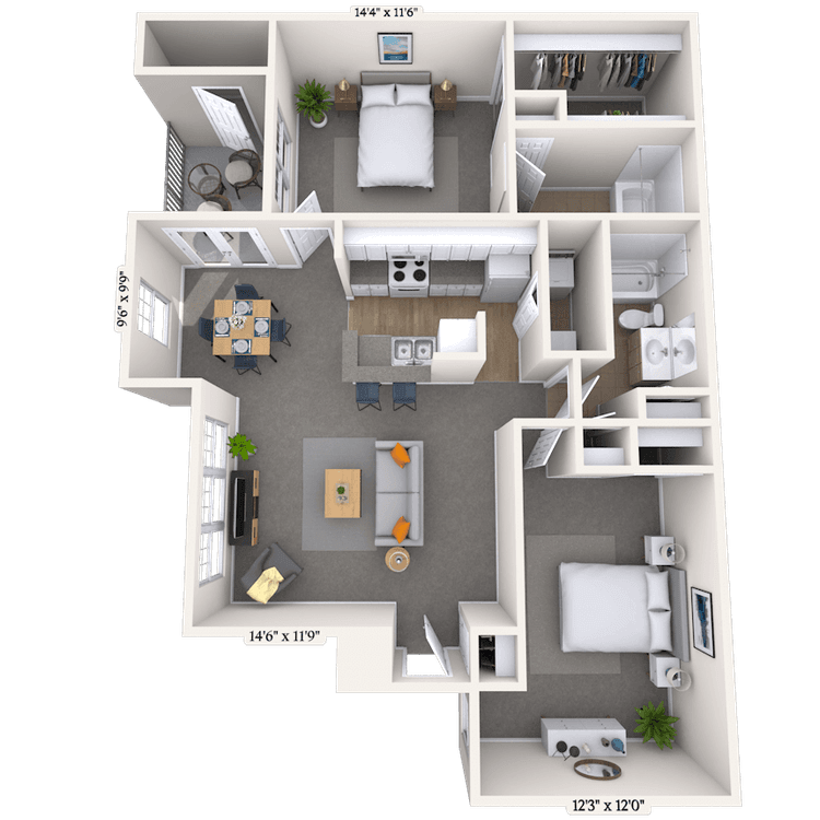 Floorplan image of unit 08803