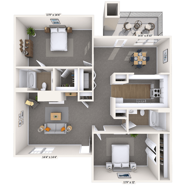 Floorplan image of unit WR982-4