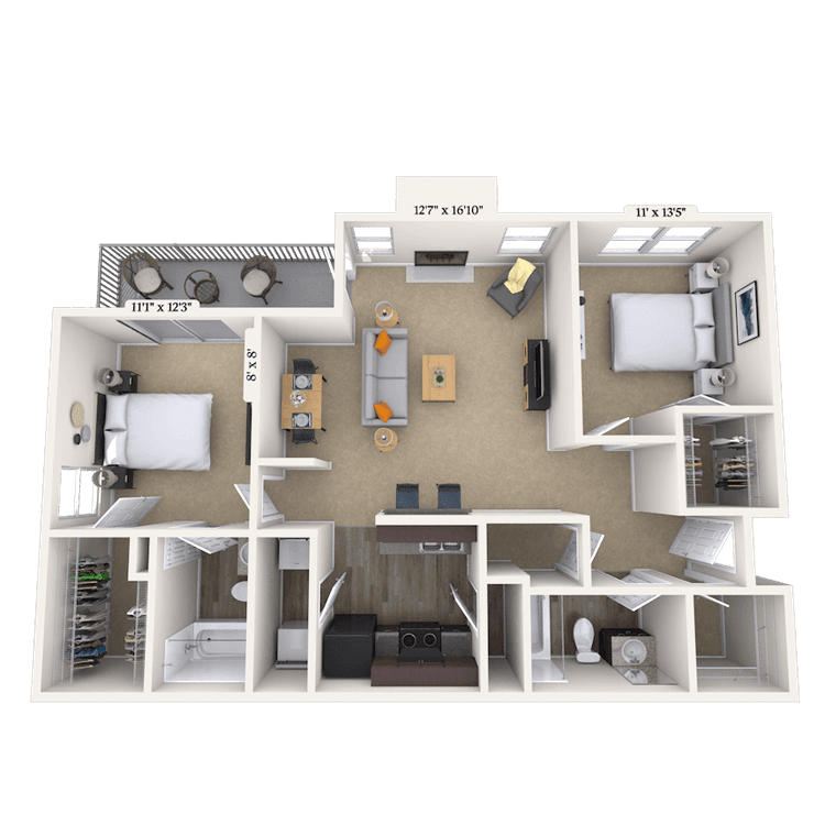 Floorplan image of unit 14354011