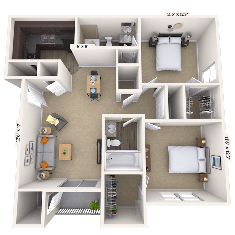 Floorplan image of unit 10830313
