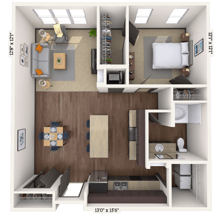 Floorplan image of unit 011-1405