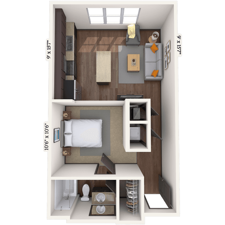 Floorplan image of unit 044-4308