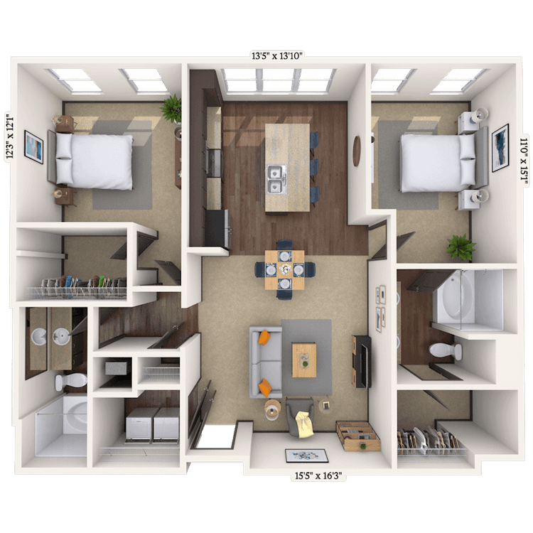 Floorplan image of unit 044-4415