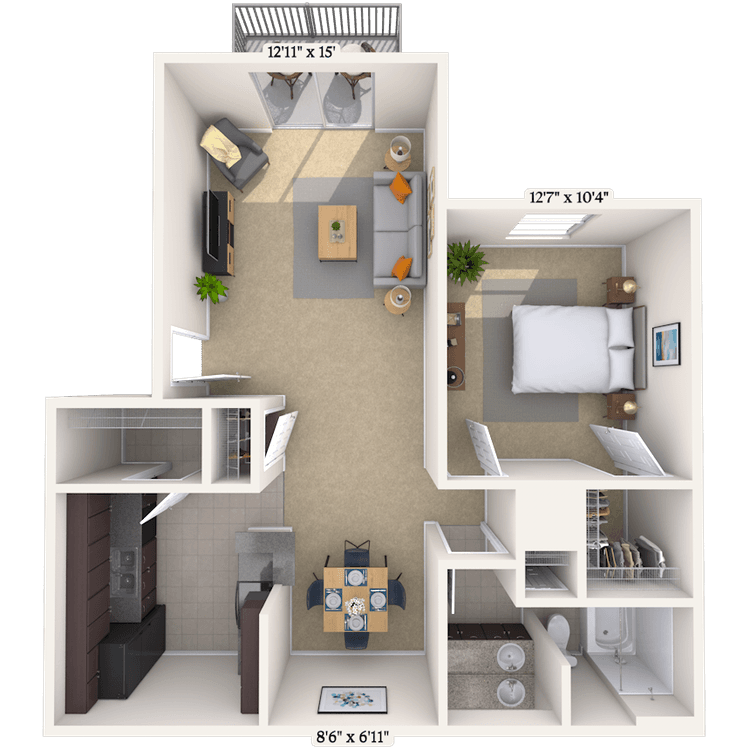 Floorplan image of unit PC15933