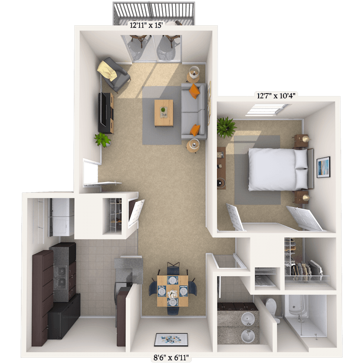 Floorplan image of unit PC15974