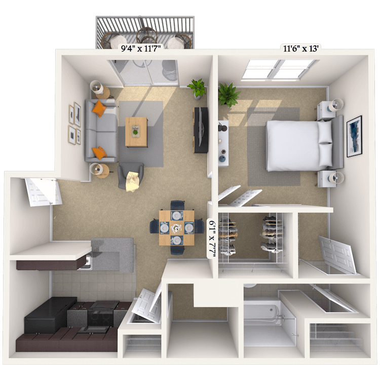 Floorplan image of unit PC16094