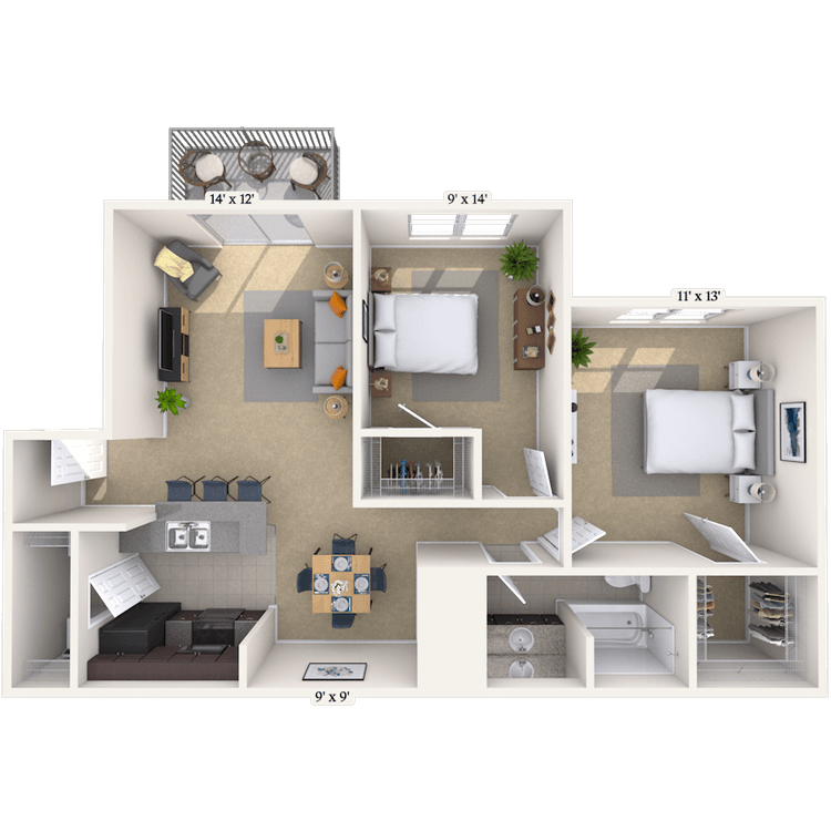Floorplan image of unit WM67092